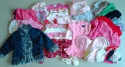 Duży zestaw ubrań dla dziewczynki 3-12m