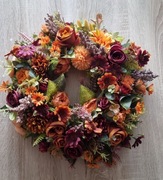 Wieniec jesiennych kwiatów 40 cm