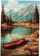 pocztówka z motywem Dzikiego Zachodu