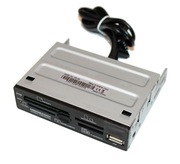 Wewnętrzny czytnik kart pamięci 'All in One' + USB Modecom CR-108