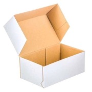 Karton fasonowy 160x120x80mm 3W E 370g/m2 Biały - paczka 20 szt