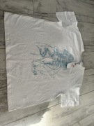 Biały t-shirt XL meduza