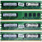 DDR2 2GB ( 2X 1GB) 800 SAMSUNG  pc2 6400u 666 12