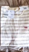 Levi's t-shirt rozm XL beżowe paski 