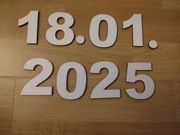 Cyfry ze sklejki 6cm