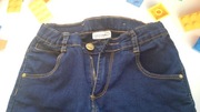 Spodnie cienki jeans bardzo wygodne 7-8lat rozm 128 gumka  i zamek