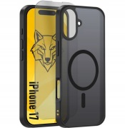 Etui+ Szkło Do Apple iPhone 17 Magsafe Premium obudowa case zestaw czarne 