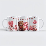 Kubek "Miś & Love" – Twój codzienny zastrzyk słodyczy!