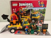 lego juniors 10683 - ciężarówka do robót drogowych