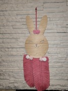 Makrama łapacz snow różowy, pokój dziewczynki 