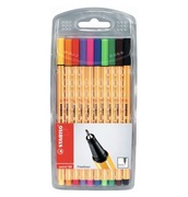 Cienkopis - STABILO point 88 etui 10 kolorów