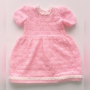 Sukienka dla dziewczynki ręcznie haftowana roz.92