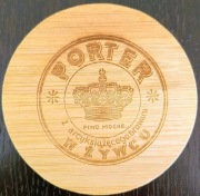 ++ Drewniana podkładka z Browaru Żywiec ++