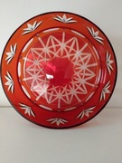 Misa kryształowa rubinowa Nachtmann.