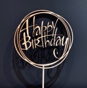 TOPPER HAPPY BIRTHDAY NA TORT URODZIONOWY DEKO