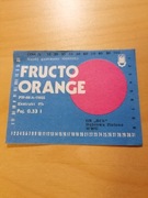 Etykieta fructo Orange GS SCh Wolin