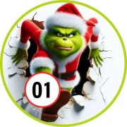 Pan Opłatek na tort - GRINCH