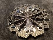 Duża szklana szkło popielnica Czechoslovakia PRL vintage