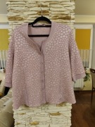 Bluzka damska pudrowy róż 