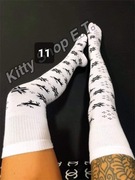 MILENA ŚWIĄTECZNE BIAŁE ZAKOLANÓWKI Damskie 37-41