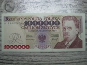 BANKNOT RP 1 MILION 1000000 ZŁOTYCH 1993 ROK SERIA M REYMONT UNC