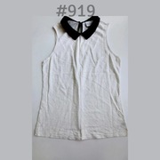 Bluzka koronkowa bez rękawów z kontrastowym kołnierzykiem Next XL/14/42