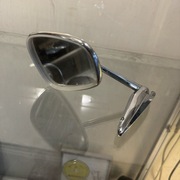 Stare lusterko samochodowe chromowane niklowane  