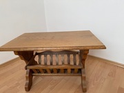 stolik mały fornirowany dębem