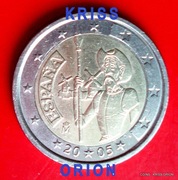 2 Euro 2005 Hiszpania - Don Kichot - Stara Mapa EU .