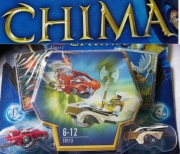 klocki chima 2 pojazdy speedorz na napęd 2 figurki 2 klucze napędy speedor