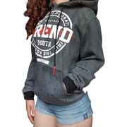 Gruba męska bluza z kapturem