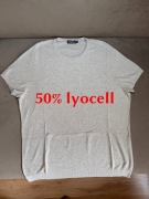T-shirt, sweterek z kr. rękawem,50% lyocell Dressmann, r.XXL-nowy bez metki