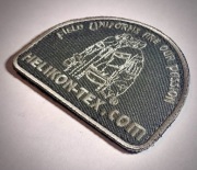 Naszywka Morale Patch Helikon-Tex.com Logo Olive 90x70 mm - Rzep