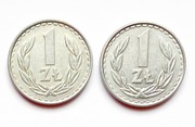 1 ZŁOTY 1985 PRL {5 ZŁ ZA DWIE MONETY}