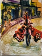 Rowerzystka – obraz, który ożywia każde wnętrze