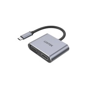 Adapter USB-C HDMI VGA USB-A PD 100W D1049A + HUB
