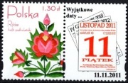 4045 z przywieszką Róże - Wyjątkowe daty 11.11.2011