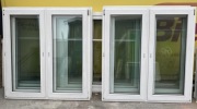 Okna PCV używane dwuskrzydłowe 156 x 146