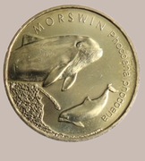 2 zł zwierzęta świata morświn 2004