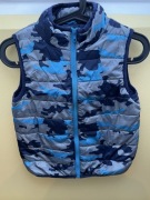 Gymboree kamizelka bezrękawnik ciepły niebieski wygodny dla chłopca S