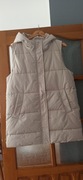 Bezrękawnik, długa kamizela. Reserved, nowa. Ecru. 