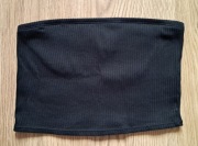 Top bez ramiączek, prążkowany, H&M, rozmiar M