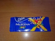 Wedel czekolada mleczna świąteczna 1999 puste opakowanie