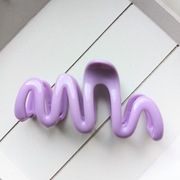 Spinka do włosów ozdobna duża klamra zacisk elegancka fioletowa ozdoba 