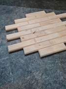 Dekor drewniany w kształcie cegły