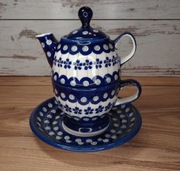 Filiżanka ceramiczna imbryk Bolesławiec Tea for one ceramika Bolesławiec 