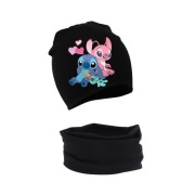 Czapka i komin bajkowy komplet Stitch i Lilo 