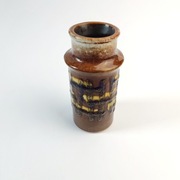 Wazonik ceramiczny szkliwiony  - wytwórnia VEB - lata 60/70