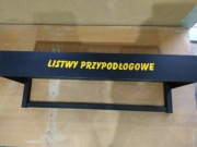 Wieszak na listwy - sklepy/wykończenia wnętrz.