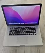 MacBook Pro (Retina, 15-cali, i7, 16 GB RAM, 250 GB SSD, Mid 2015)